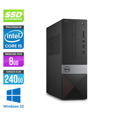 Pc bureau reconditionné Dell Vostro 3250 SFF - Intel Core i5-6400 - 8Go - 240Go SSD - Windows 10