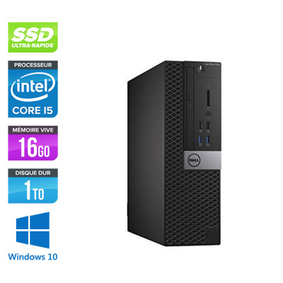 Pc bureau reconditionné - Dell Optiplex 7040 SFF - i5 - 16Go - 1 To SSD - Win 10