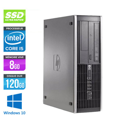 Pc de bureau reconditionné - HP 6200 PRO SFF - Core i5 - 8Go - 120Go SSD - Windows 10