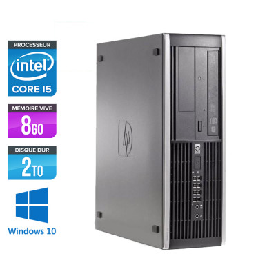 Pc de bureau reconditionné - HP 6200 PRO SFF - Core i5 - 8Go - 2 To HDD - Windows 10