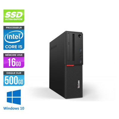 Pc de bureau reconditionne Lenovo ThinkCentre M700 SFF - Intel core i7-6700 - 16 Go RAM DDR4 - SSD 500 Go - Windows 10
