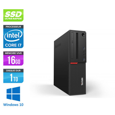 Pc de bureau reconditionne Lenovo ThinkCentre M700 SFF - Intel core i7-6700 - 16 Go RAM DDR4 - 1 To SSD - Windows 10