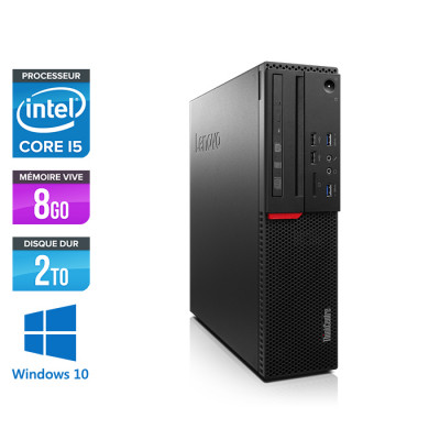 PC bureau reconditionné - Lenovo ThinkCentre M800 SFF - i5 - 8Go - 2 To HDD - Linux