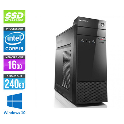 Unité centrale reconditionnée - Lenovo ThinkStation S510 Tour - Intel core i5 6400 - 16Go - 240 Go SSD - Windows 10