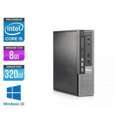 pc-de-bureau-reconditionne-Dell Optiplex 7010 USFF - i5  - 8Go - 320Go HDD - Windows 10