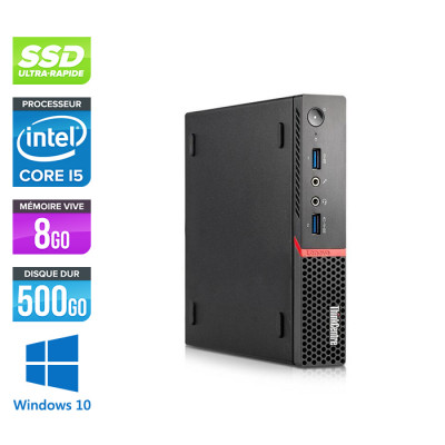 Lenovo M900 Tiny - i5 - 8 Go - 500 Go SSD - Windows 10