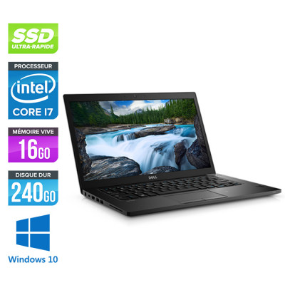 Pc portable reconditionné - Dell Latitude 7480 - Core i7 6600U - 16 Go - 240 Go SSD - Windows 10