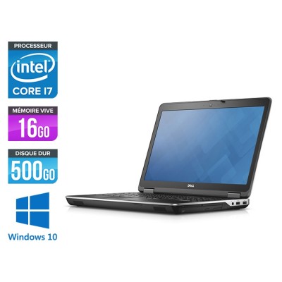 Pc portable - Dell E6540 - 15.6 FHD - i7 - 16Go - 500Go HDD - AMD Radeon HD 8790M - Webcam - Windows 10 Pro