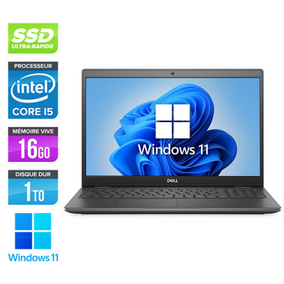 Pc portable reconditionné - Dell Latitude 3500 - i5 8eme - 16Go - SSD 1 To - Windows 11
