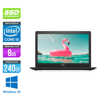 PC portable reconditionné - Dell Latitude 3590 - i5 - 8Go - 240Go SSD - 15,6'' FHD - W10