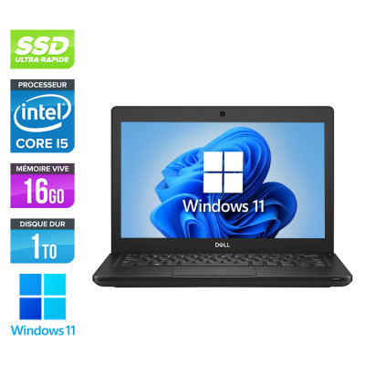 Ultrabook reconditionné - Dell Latitude 5290 - i5 - 16Go - 1To SSD - Windows 11