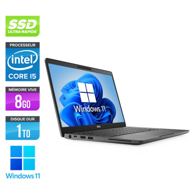 Pc portable reconditionné - Dell 5300 - Core i5 - 8 Go - 1To SSD - Windows 11