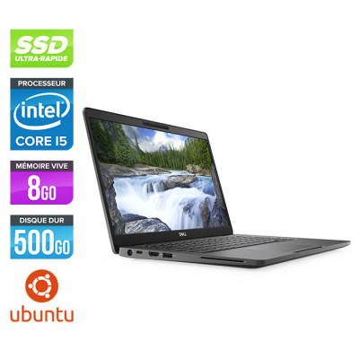 Pc portable reconditionné - Dell 5300 - i5 - 8 Go - 500Go SSD - Ubuntu / Linux