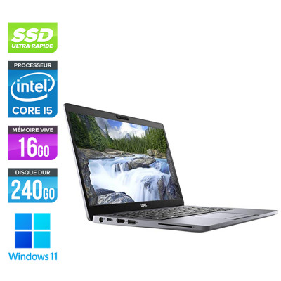 Pc portable - Dell Latitude 5310 reconditionné - i5 10310U - 16Go DDR4 - 240 Go SSD - Windows 11
