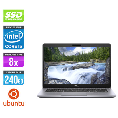 Ultrabook - Dell Latitude 5310 reconditionné - i5 10310U - 8Go DDR4 - 240 Go SSD - Ubuntu / Linux