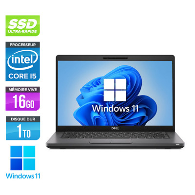 Pc portable reconditionné - Dell 5400 - Core i5 - 16Go - 1To SSD - Windows 11