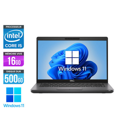 Pc portable reconditionné - Dell 5400 - Core i5 - 16Go - 500Go HDD - Windows 11