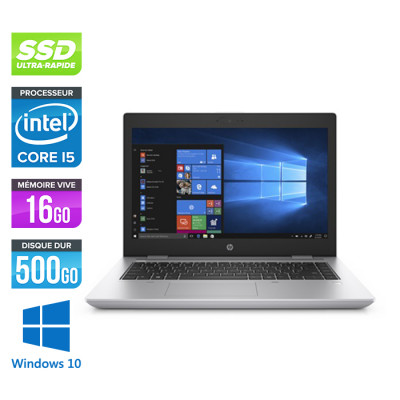 Pc portable - HP ProBook 640 G5 reconditionné - i5 8365U - 8Go - SSD 500Go - 14'' - Windows 10
