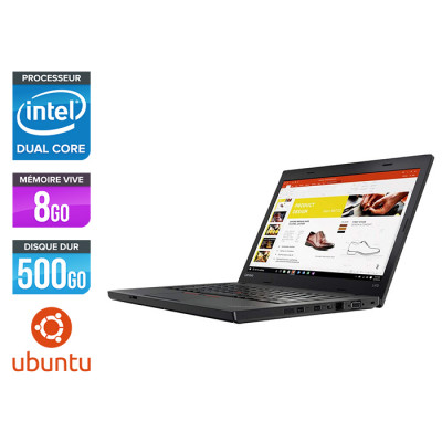 Ordinateur portable reconditionné - Lenovo ThinkPad L470 - Celeron - 8Go - HDD 500Go - Ubuntu / Linux