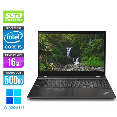 Pc portable reconditionné - Lenovo ThinkPad T580 - i5 - 16Go - 500Go SSD - Windows 11
