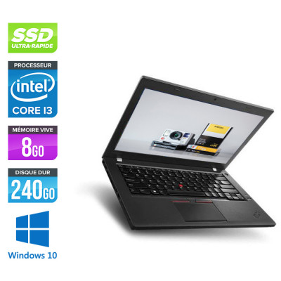PC portable reconditionné - Lenovo ThinkPad X270 - i5 6300U - 8Go - 240 Go SSD - Windows 10