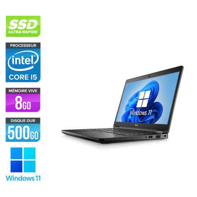 Ultrabook reconditionné - Dell Latitude 5490 - i5-8250U - 8Go DDR4 - 500Go SSD - Windows 11