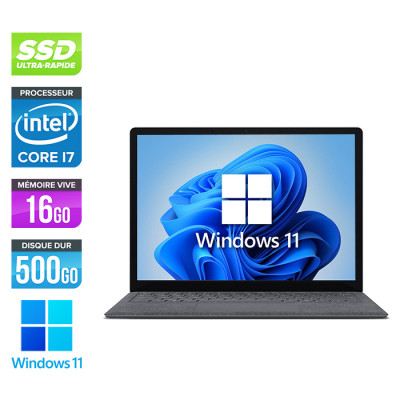 Tablette tactile reconditionnée - Microsoft Surface Laptop 3 - i7-8650U -13.5'' / Tactile - 16Go RAM - 500Go SSD - W11 - Gris - Trade Discount.