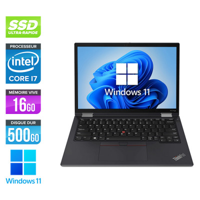 Ultrabook convertible reconditionné Lenovo Thinkpad X13 YOGA - i7 - 16Go - 500Go SSD - Windows 11