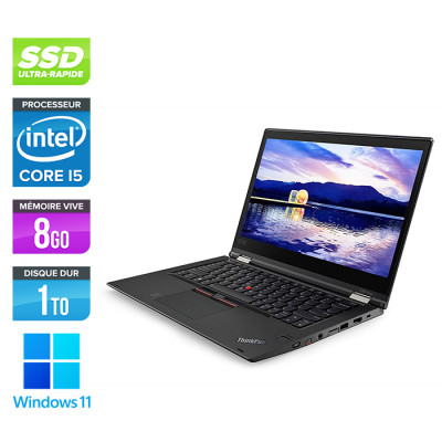 Ultrabook portable convertible reconditionné Lenovo Thinkpad YOGA X380 - i5 - 8Go - 1 To SSD - 13" FHD Tactile - Windows 11 - Trade Discount