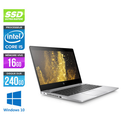 Ultrabook portable reconditionné - HP Elitebook 830 G5 - i5-8250U - 16 Go - 240Go SSD - FHD - Windows 10