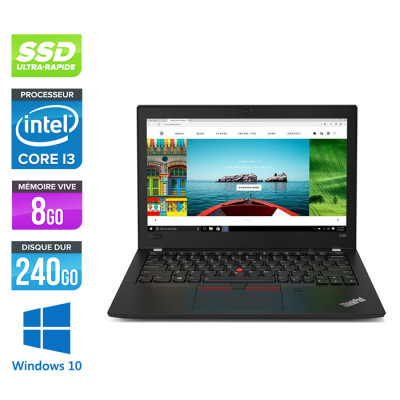 Lenovo ThinkPad X280 - i3 - 8Go - 240Go SSD - Windows 10