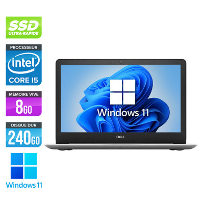 Ultrabook reconditionné Dell Inspiron 5370 - i5-8250U - 8Go - 240Go SSD - Windows 11 - État correct