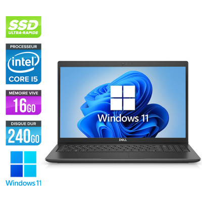 Ultrabook reconditionné - Dell Latitude 3520 - i5 1145G7 - 16Go - 240 Go SSD - Windows 11 - État correct