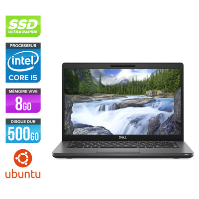 Pc portable reconditionné - Dell 5400 - Core i5 - 8 Go - 500Go SSD - Linux