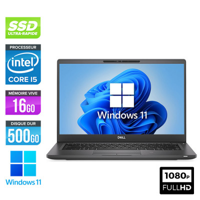 Ultrabook reconditionné - Dell Latitude 7300 - Intel i5 - 16Go - 500Go SSD - FHD - Windows 11