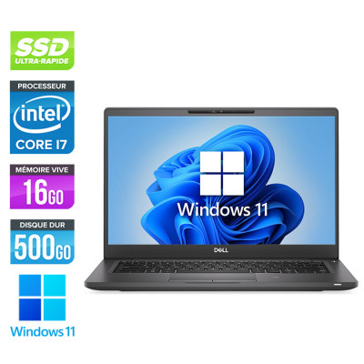 Ultrabook reconditionné - Dell Latitude 7300 - Intel i7 - 16Go - 500Go SSD - FHD - Windows 11