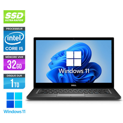 Pc portable reconditionné - Dell Latitude 7490 - Core i5 - 32 Go - 1 To SSD - Windows 11
