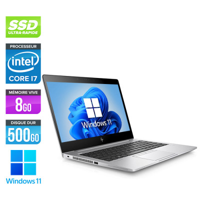 Ultrabook reconditionné HP EliteBook 830 G6 - i7-8665U - 8 Go - 500Go SSD - Windows 11