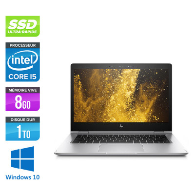 Ultrabook reconditionné - HP EliteBook X360 1030 G2 - i5 - 8Go - 1 To SSD - 13" FHD tactile - W10