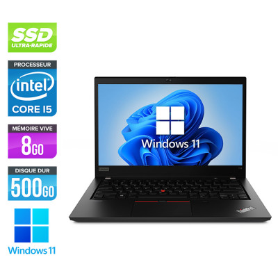 Pc portable reconditionné - Lenovo ThinkPad T14 gen 2 - i5-1145G7 - 8Go - SSD 500Go - Windows 11