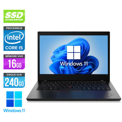 Ultrabook reconditionné Lenovo Thinkpad L14 - i5-10310U - 16Go - 240Go SSD - Windows 11