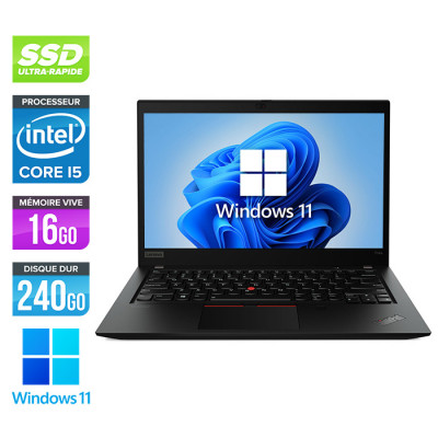 Pc portable reconditionné - Lenovo ThinkPad T14S - i5-1145G7 - 16Go - SSD 240 Go - Windows 11