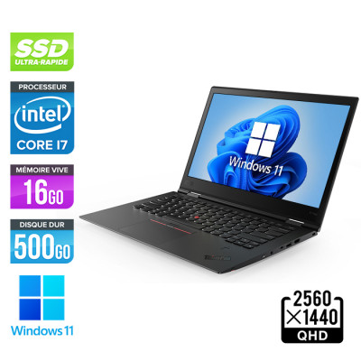 Ultrabook reconditionné - Lenovo X1 Yoga Gen 3 - i7-8650U - 16Go - 500Go SSD - WQHD - W11