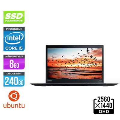 Ultrabook reconditionné - Lenovo ThinkPad Yoga X1 Gen 2 - i5 - 8Go - 240Go SSD - Ubuntu / Linux