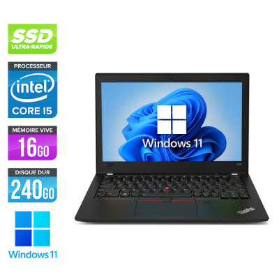 Lenovo ThinkPad X280 - i5 - 16Go - 240Go SSD - Windows 11