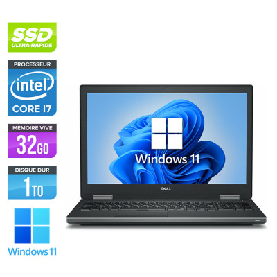 Workstation portable reconditionnée - Dell Precision 7540 - i7 - 32Go DDR4 - 1 To SSD - NVIDIA Quadro T000 - Windows 11