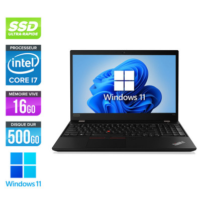 Workstation portable reconditionnée - Lenovo Thinkpad P15S - i7-1185G7 - 16Go - 500 Go SSD - 15" FHD - Nvidia Quadro T500 - Windows 11 - État correct