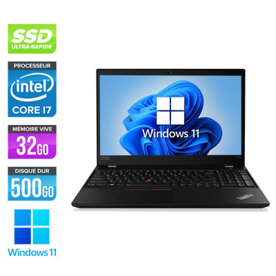 Workstation portable reconditionnée - Lenovo Thinkpad P15S - i7-10610U - 32Go - 500 Go SSD - 15" FHD - Nvidia Quadro P520 - Windows 11
