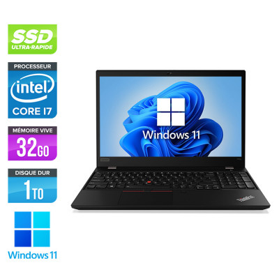 Workstation portable reconditionnée - Lenovo Thinkpad P53S - i7-8565U - 32Go - 1 To SSD - 15" FHD - Nvidia Quadro P520 - Windows 11