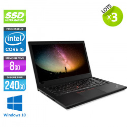 Lot de 3 Lenovo ThinkPad L480 - Windows 10